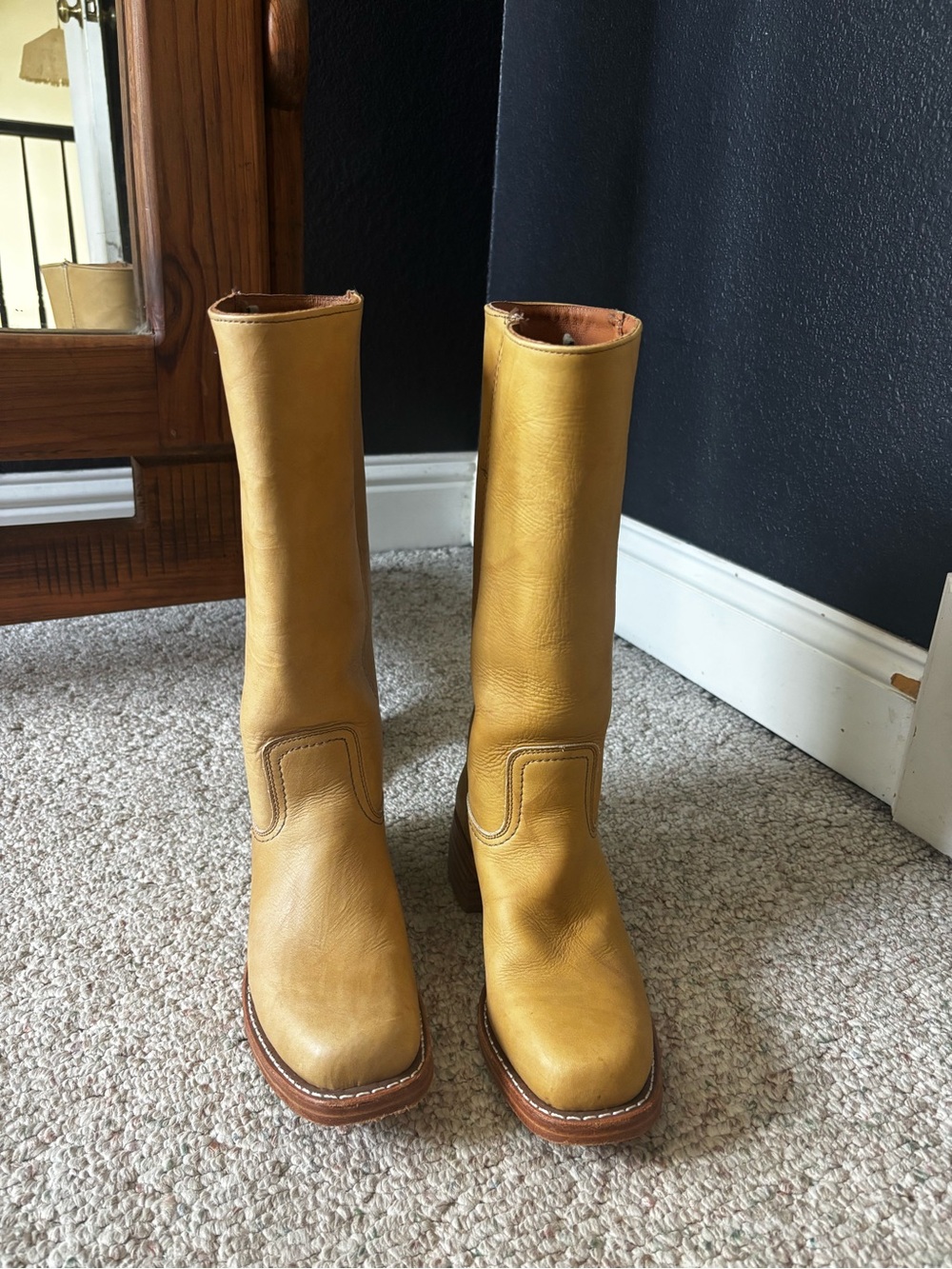 Frye Campus 14L Banana Boots Size 9 Made is USA - Picture 3 of 9